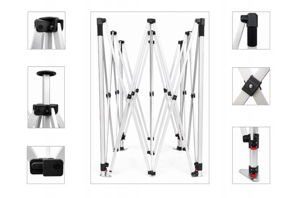 Stelaż HEX40 3x3 ALUMINIUM